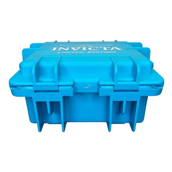 Invicta Limited Edition Aqua Blue Empty Hard Watch Dive Case Only - Picture 7 of 16